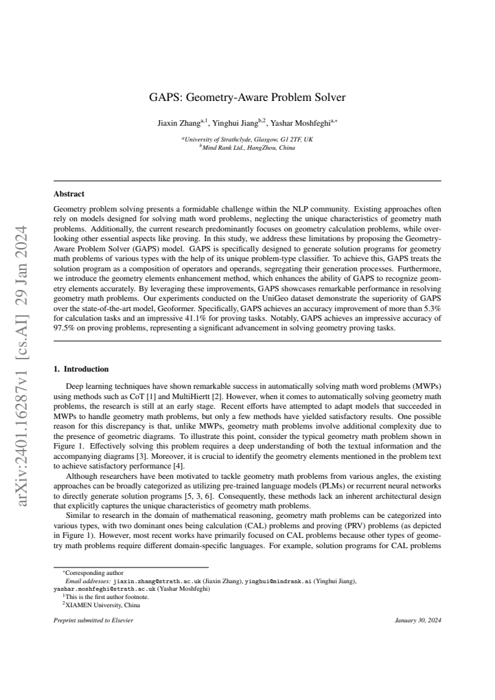 First page