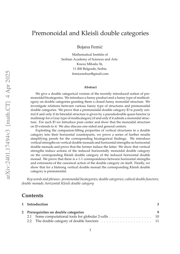 First page