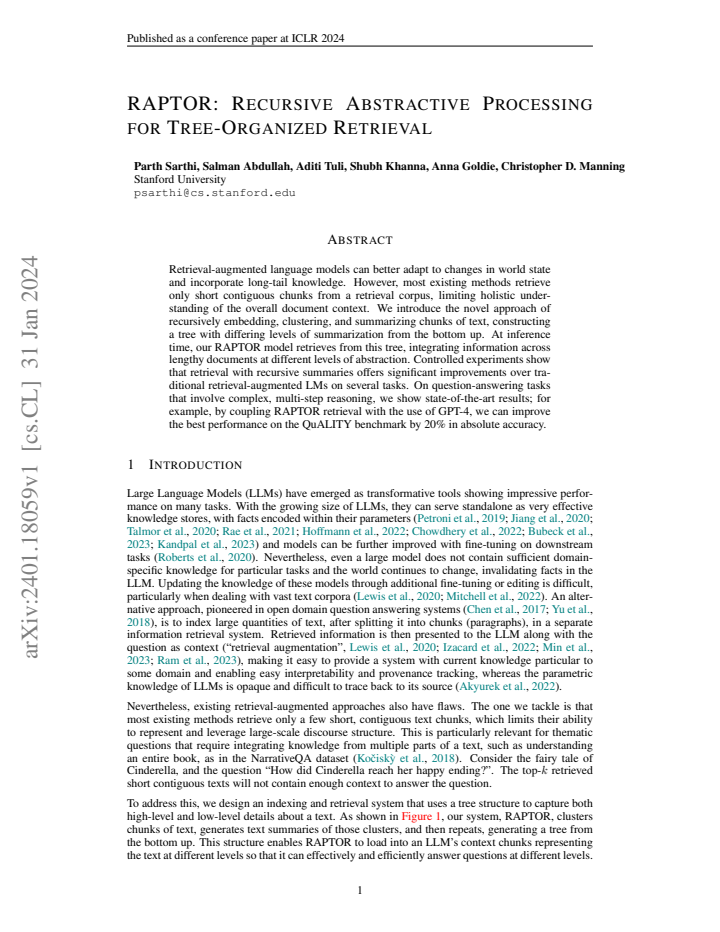 First page