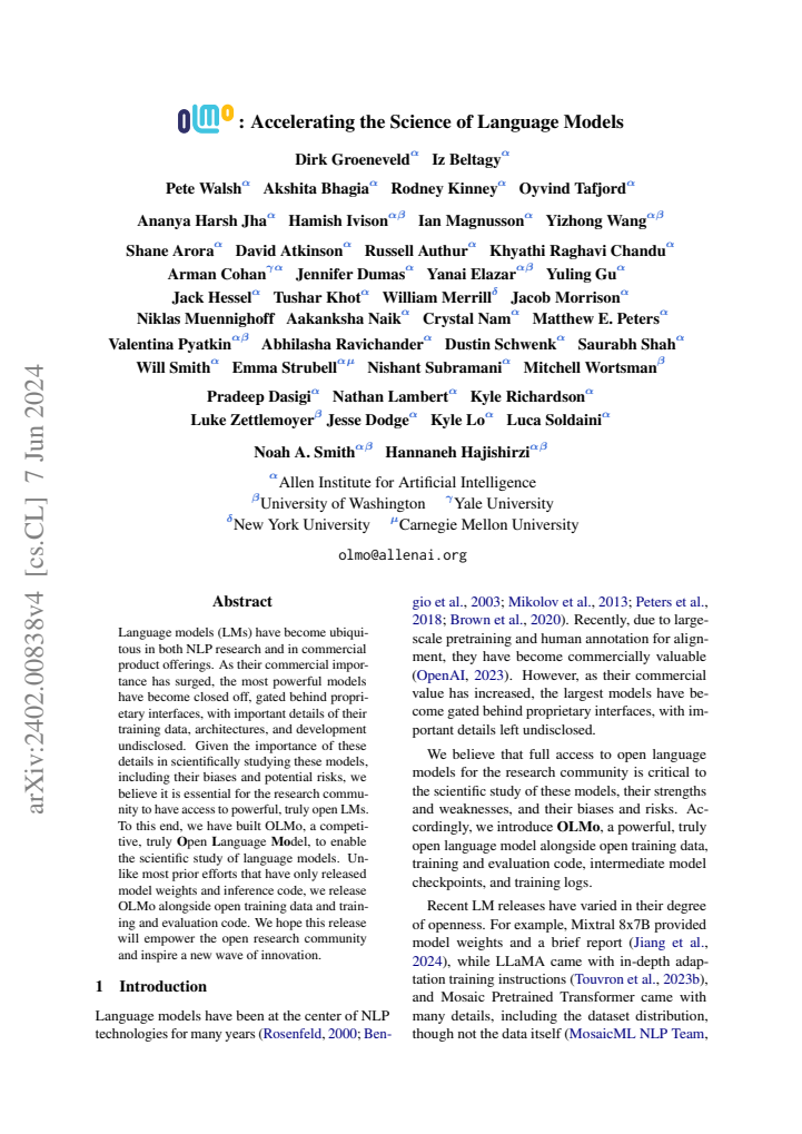 First page
