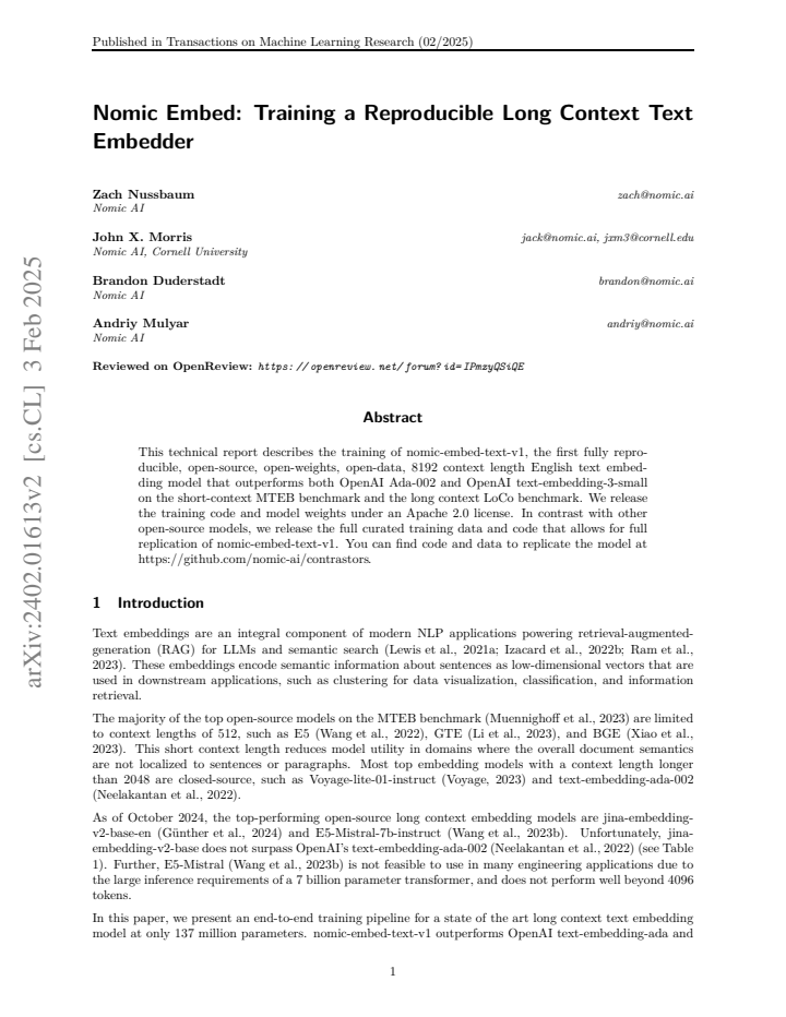 First page