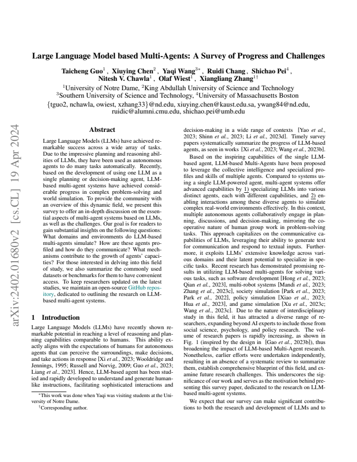 First page