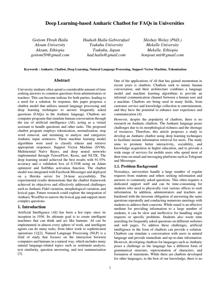 First page