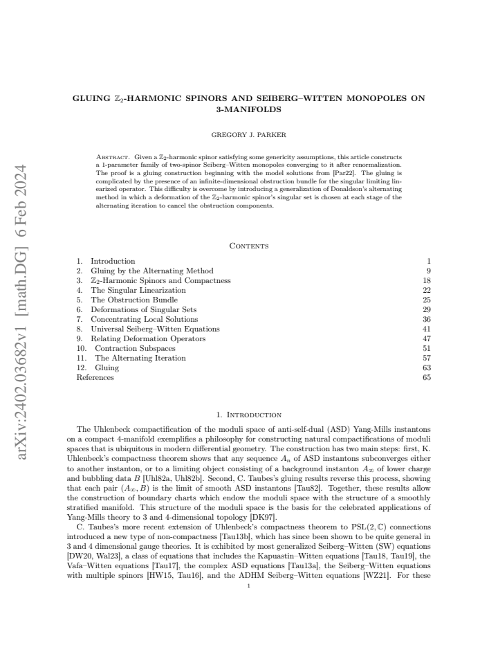 First page