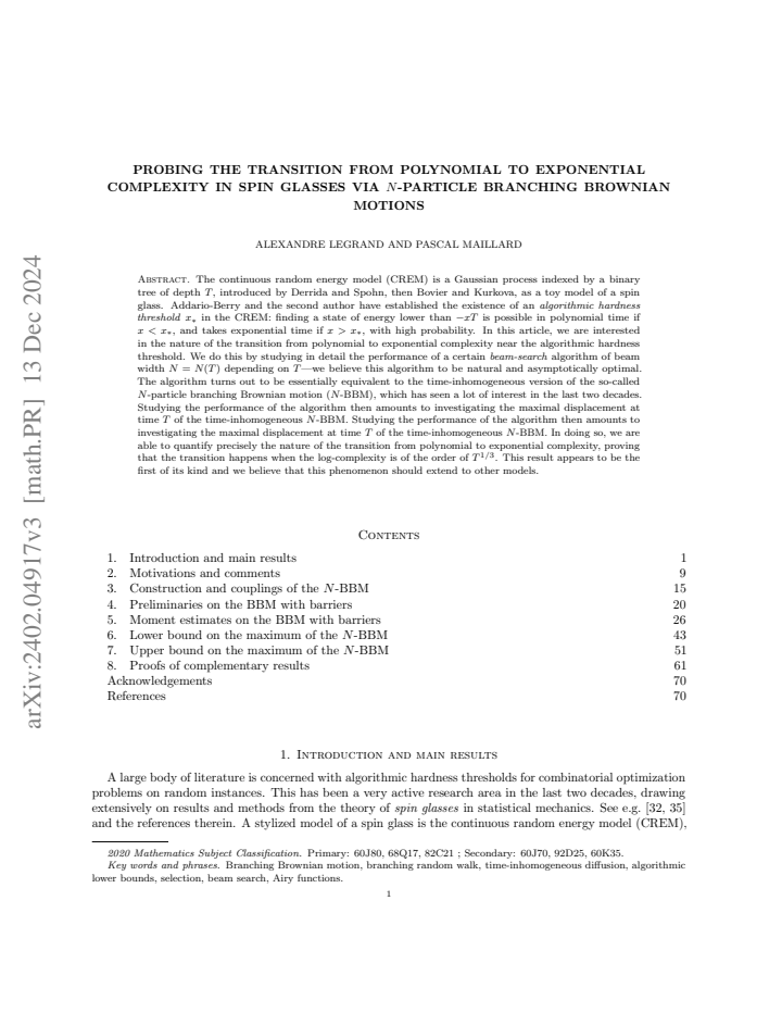 First page