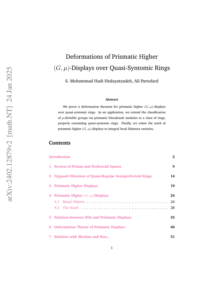 First page
