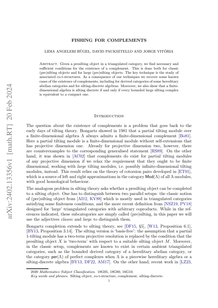 First page