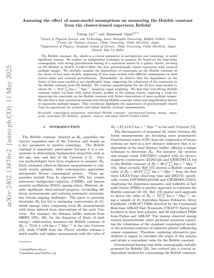 First page