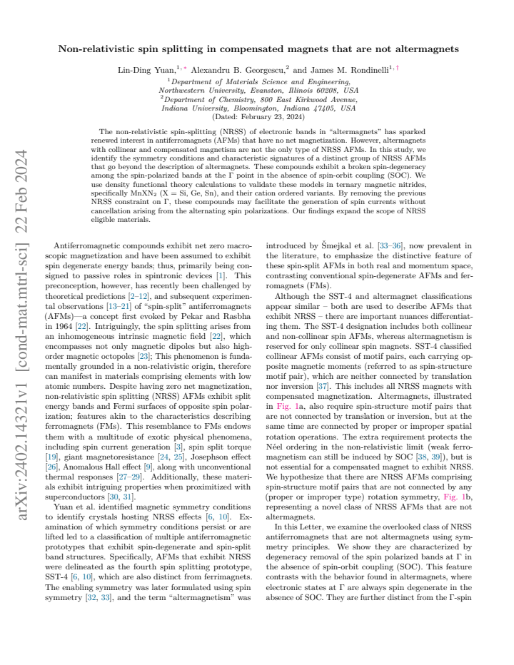 First page