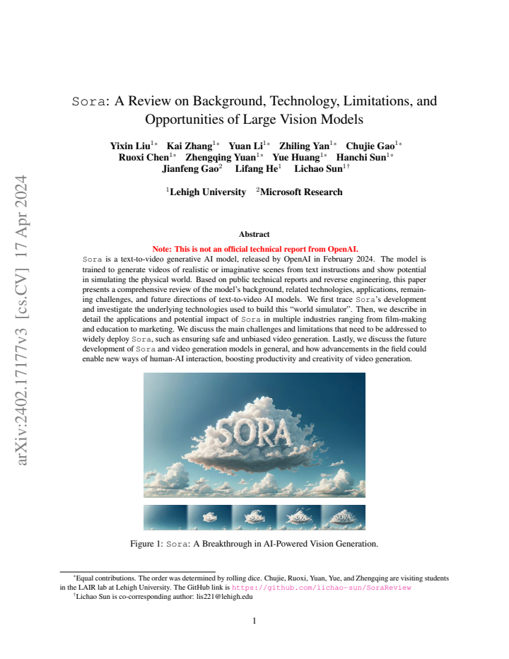 First page