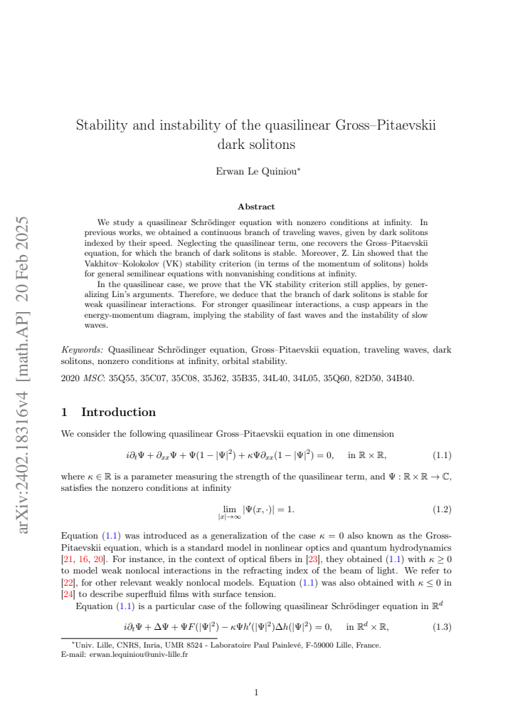 First page