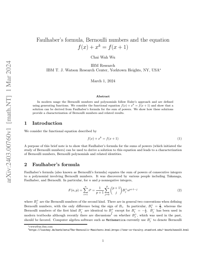 First page