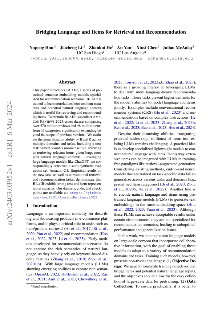 First page