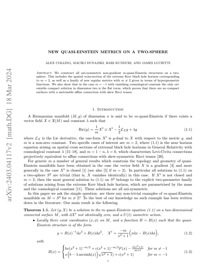 First page