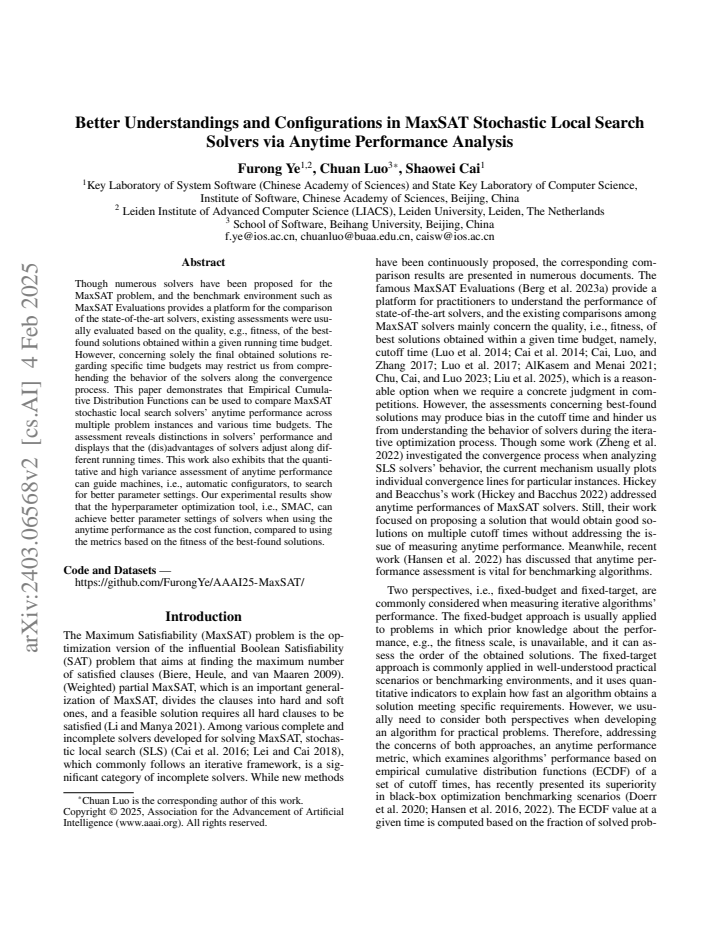 First page
