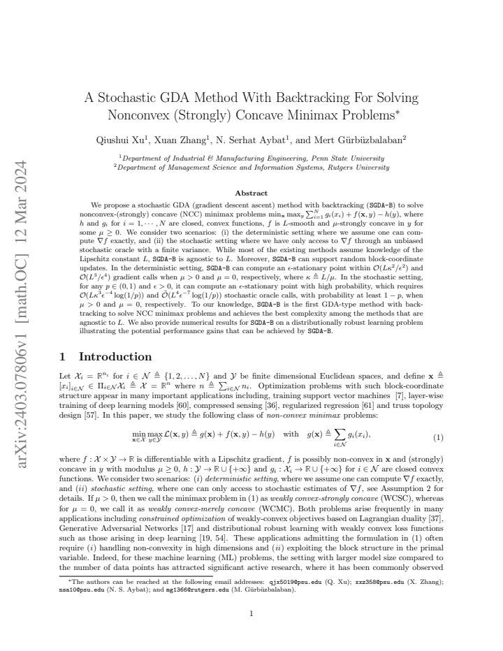 First page