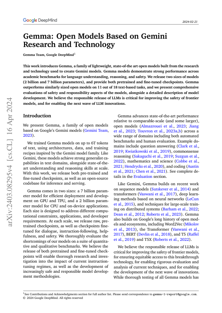 First page