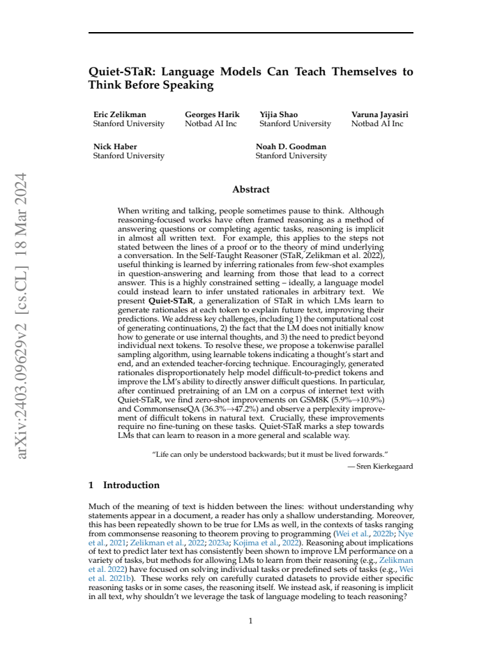 First page