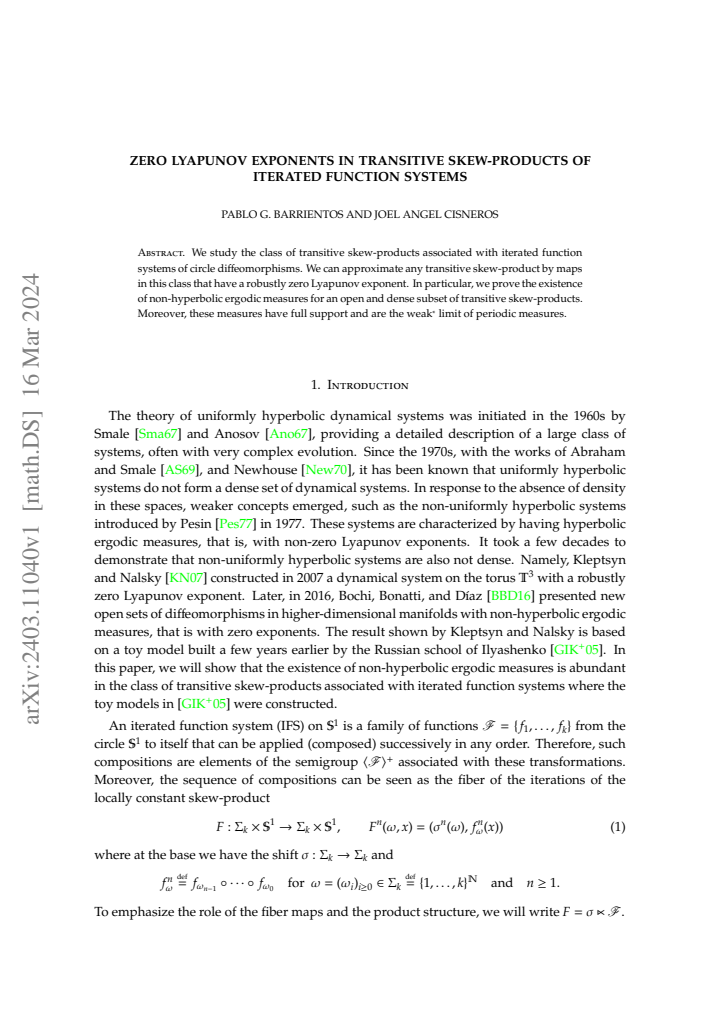 First page