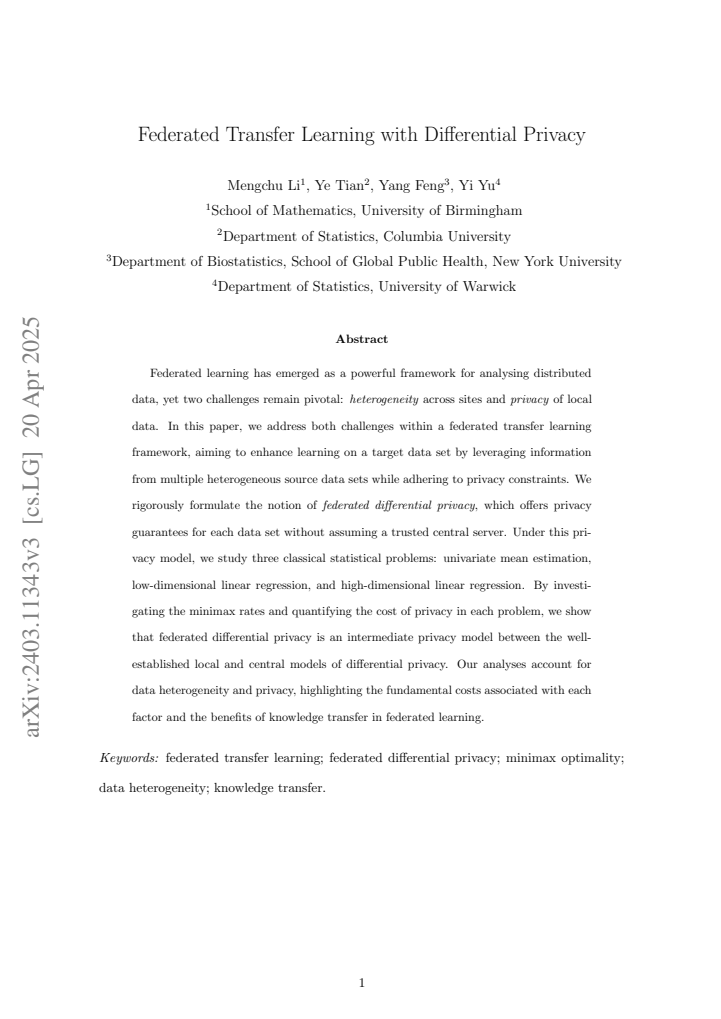 First page