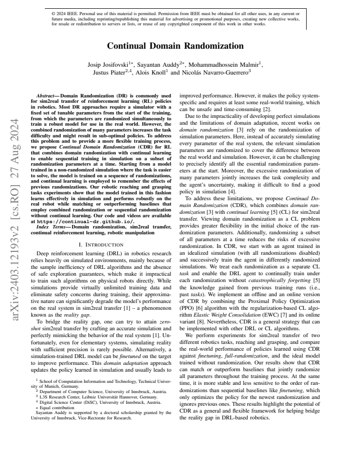 First page