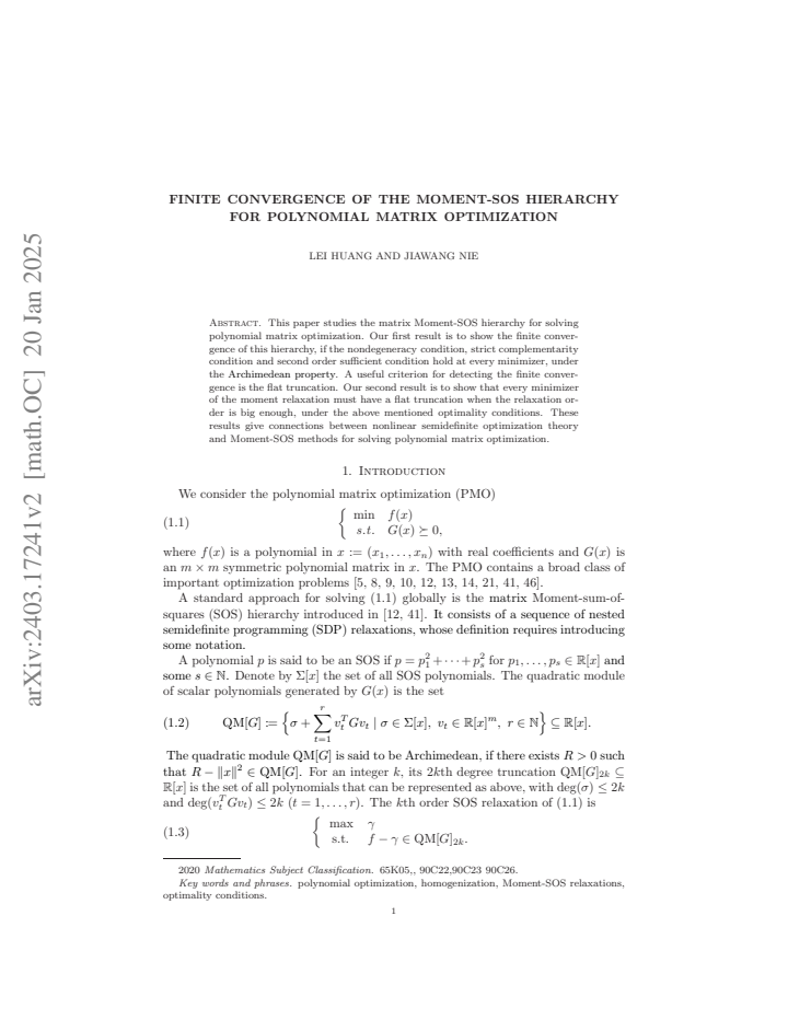 First page