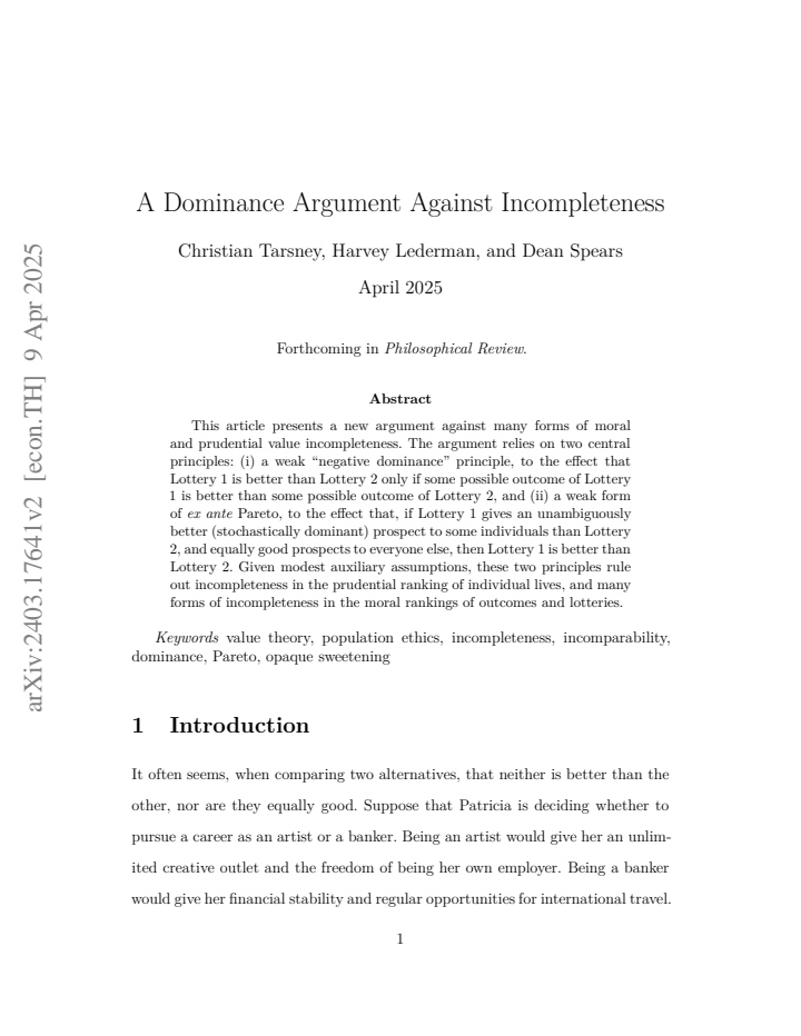 First page