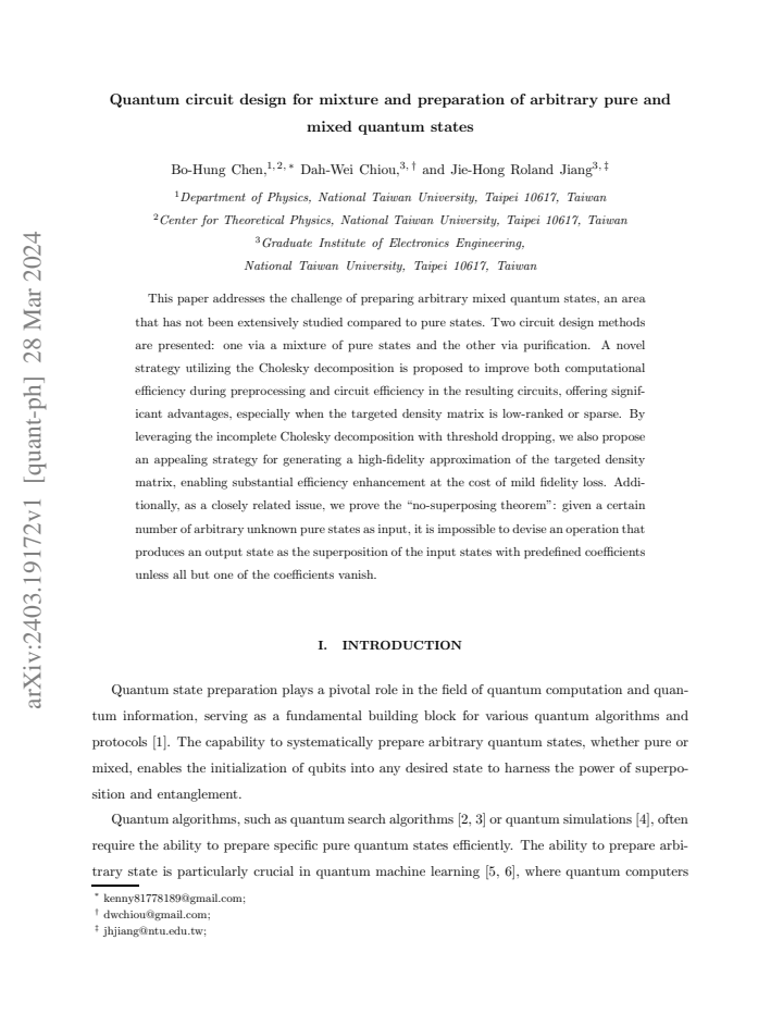 First page