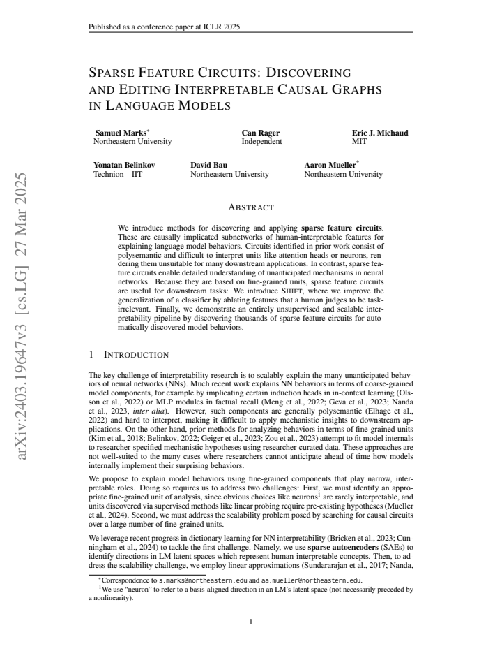 First page