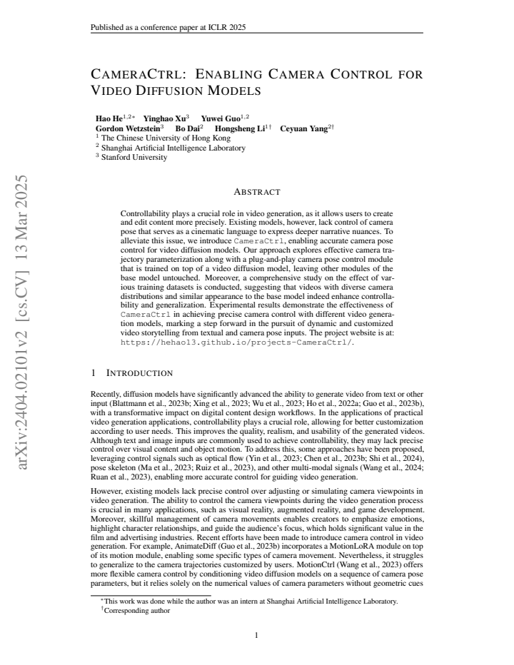 First page