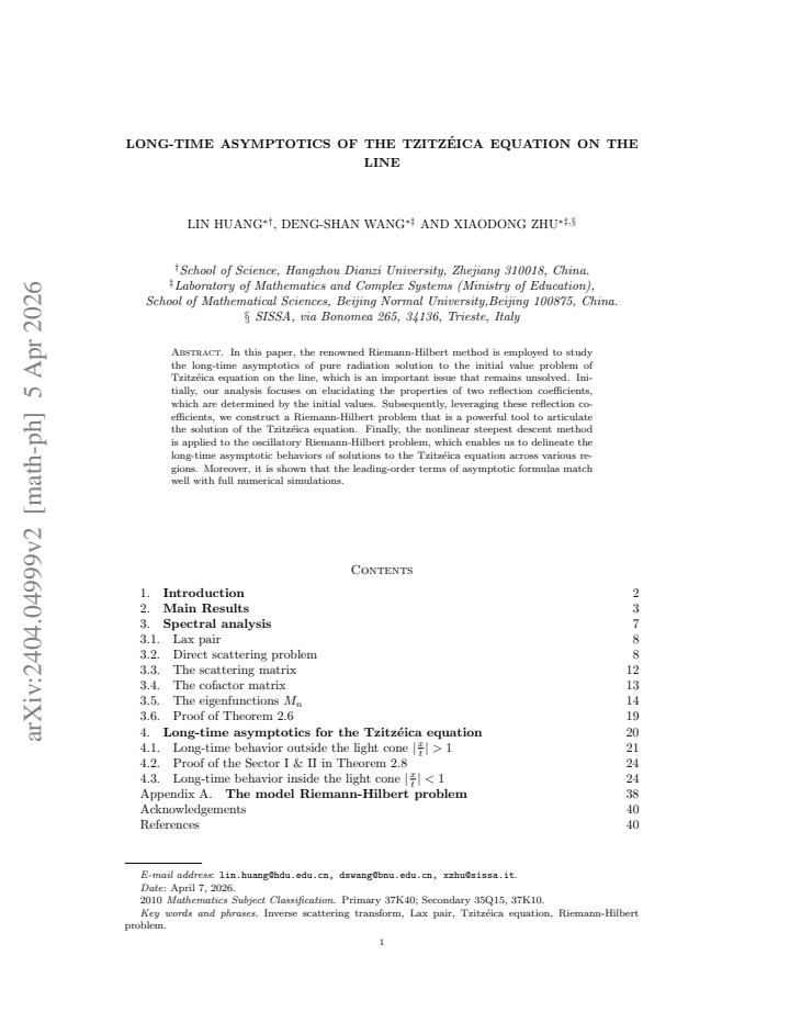 First page