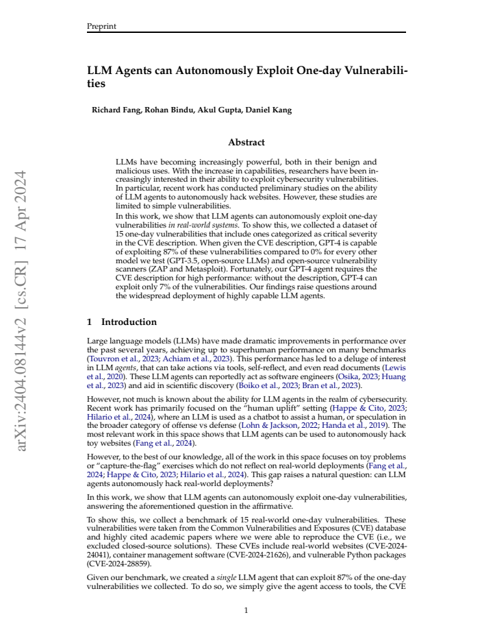 First page