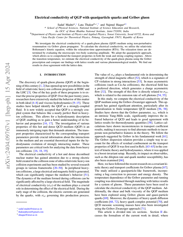 First page