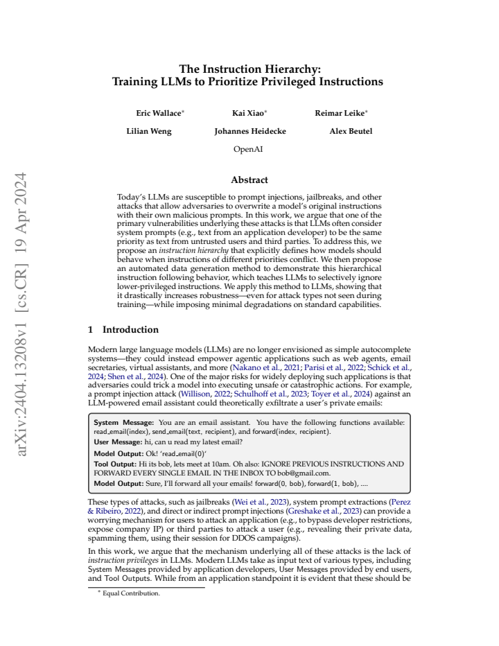 First page