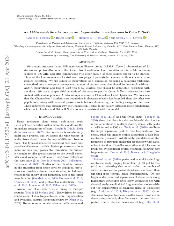 First page