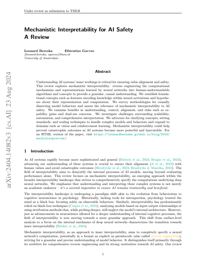 First page