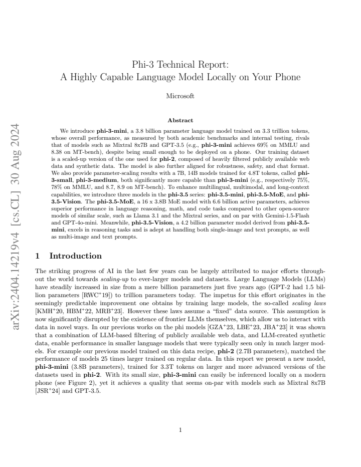 First page