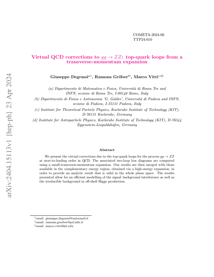 First page