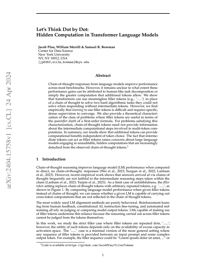 First page