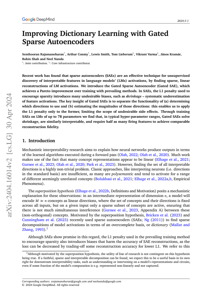 First page