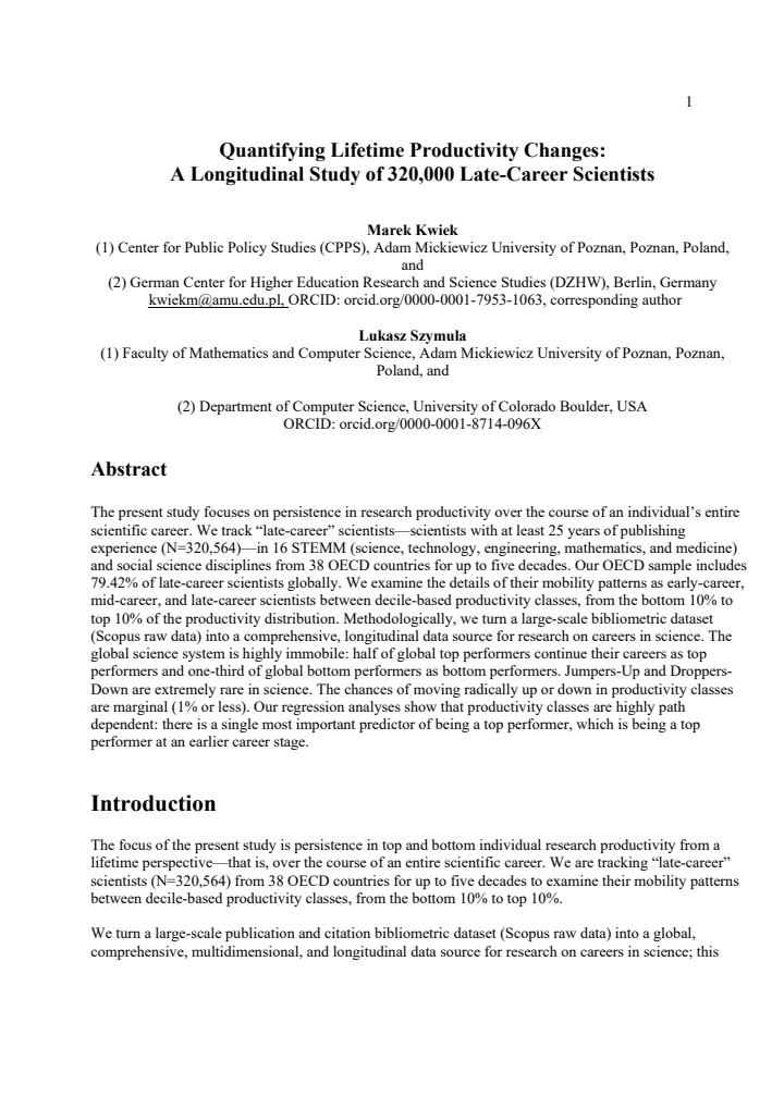 First page