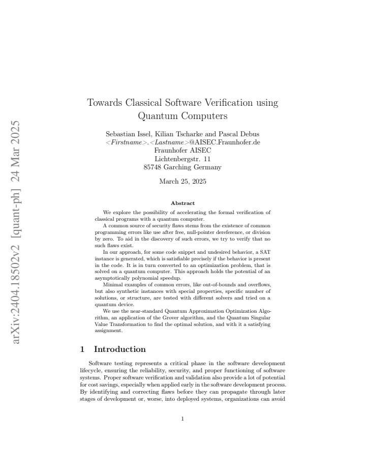 First page
