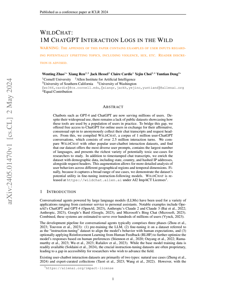 First page