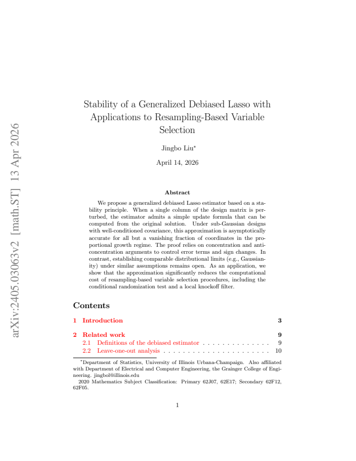First page