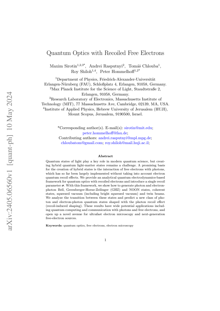 First page