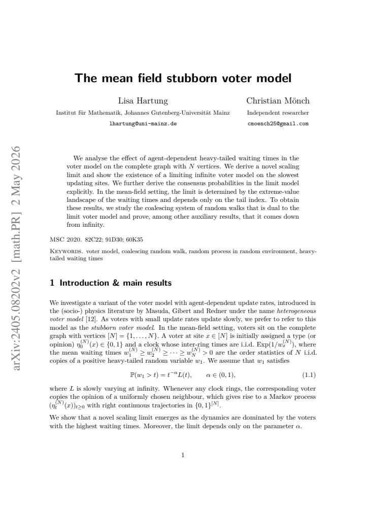 First page