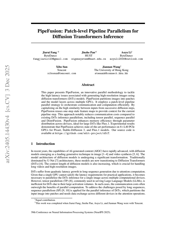 First page