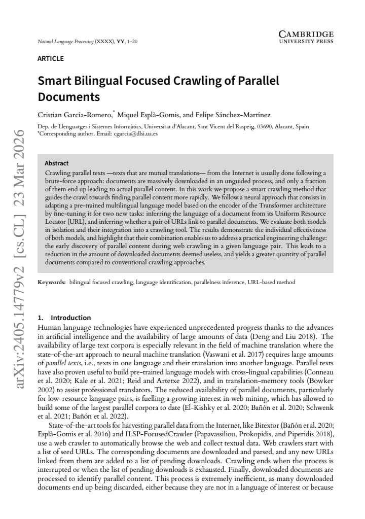 First page
