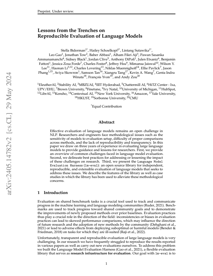 First page