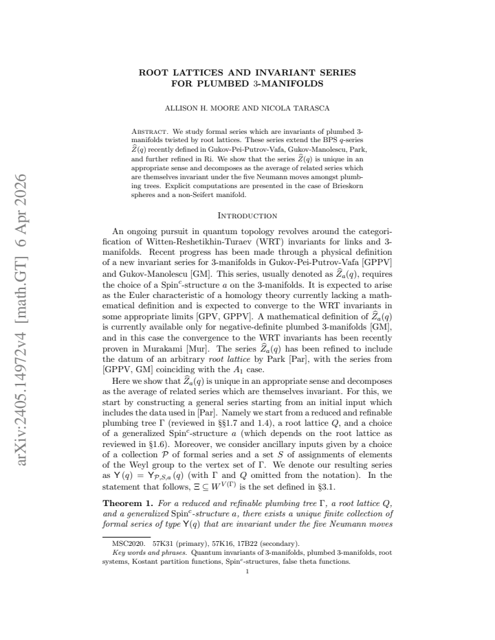 First page